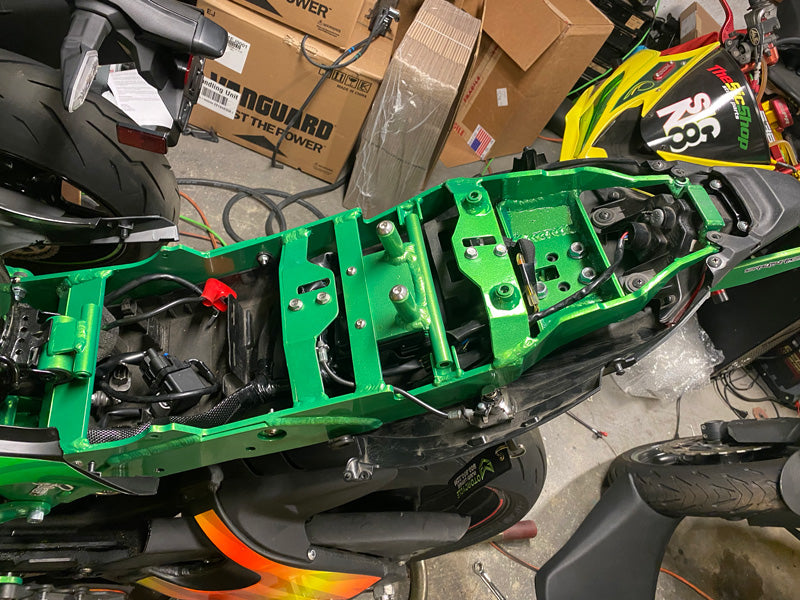 19+ ZX6R Steel Subframe/Scrape Bar/Tail Saver Package - StunterX