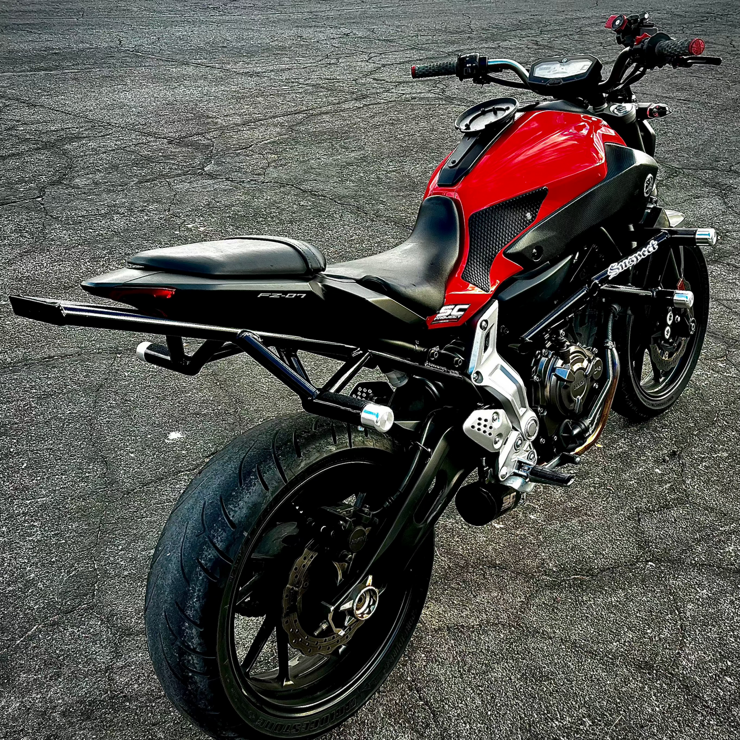 2014-2017 FZ07 SubCage/12 Bar Combo w/Titanium - Suspect Stunt Parts