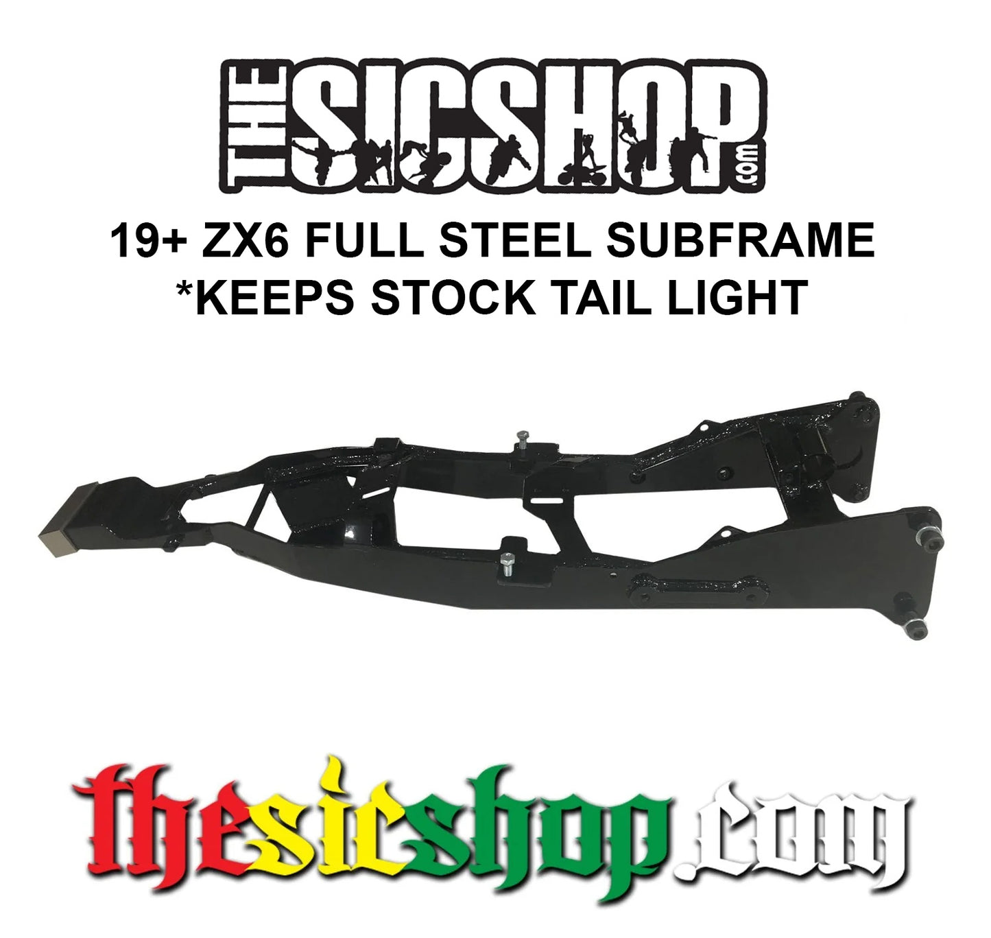 19+ ZX6 Steel Sub Frame w/Titanium - Sic Shop