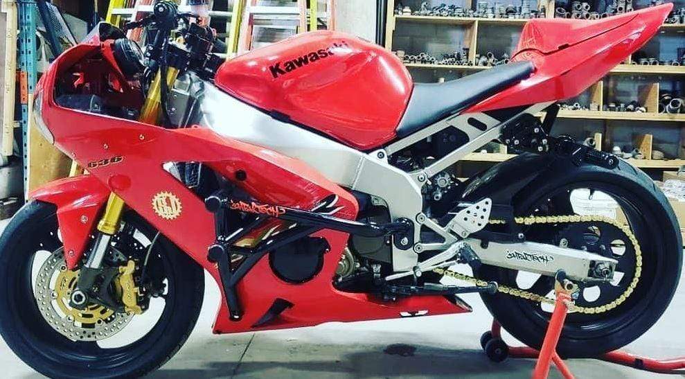03-04 ZX6R Full Stunt Cage - Impaktech