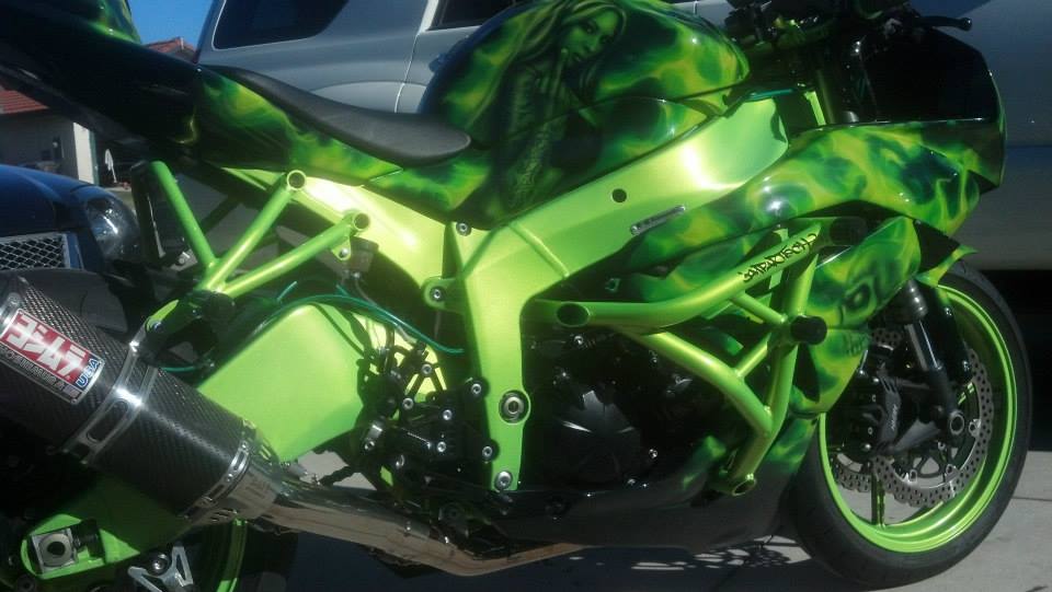 09-12 ZX6R Full Stunt Cage - Impaktech