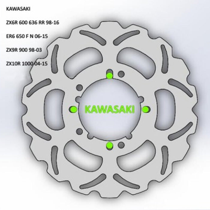 296mm Multi-Wheel Direct Bolt Wave Rotor - The Sic Shop - IN STOCK