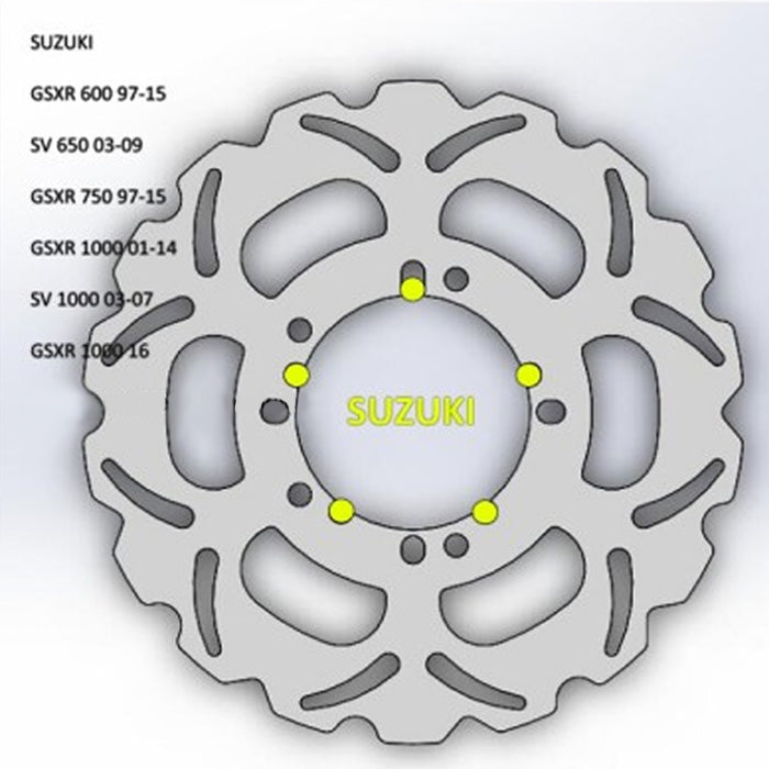 296mm Multi-Wheel Direct Bolt Wave Rotor - The Sic Shop - IN STOCK