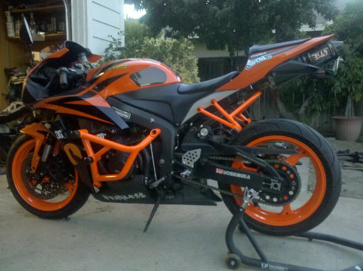 07-12 600RR Full Stunt Cage - Impaktech
