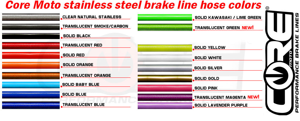 LONGER Front Brake Line Kit - Core - Single Line (Grom/Z,etc)