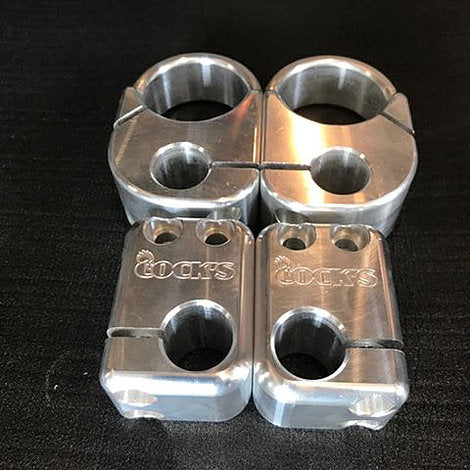 Cock's Adjustable Bars - Raw Aluminum