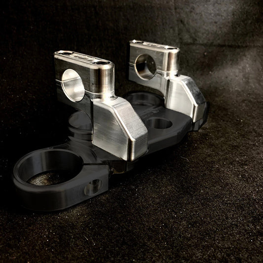 Cock's Dirt Bar Risers - Offset Forward Mount