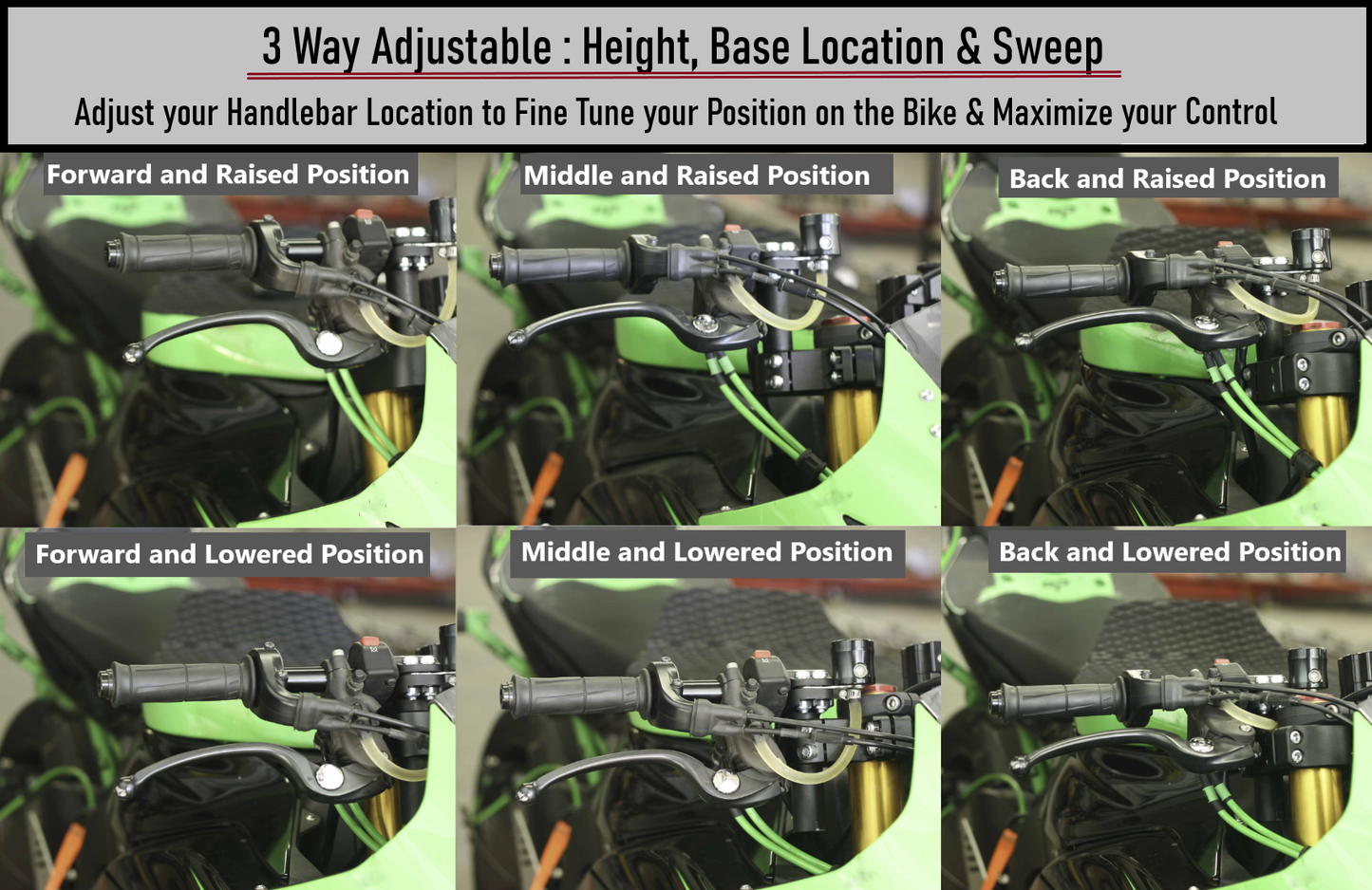 OnPoint Riser Clip-on Set with 7/8" Bar