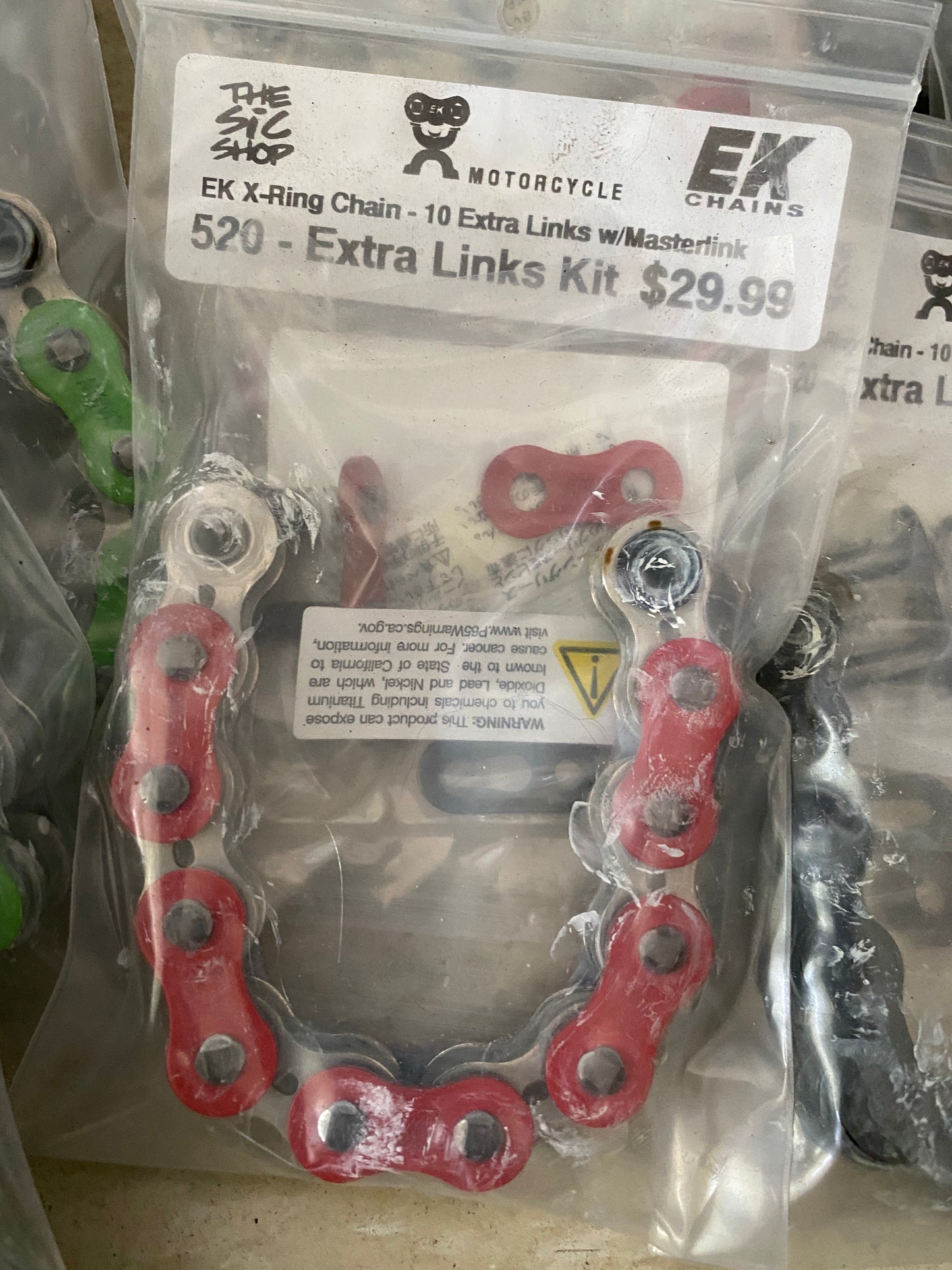 EK 520 Extra Length 10 Links Kit w/ Masterlink