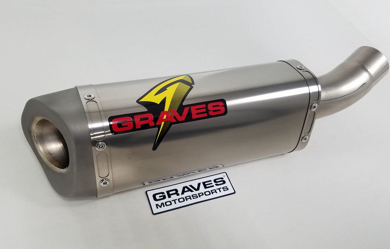 Graves 09-24 ZX-6R Cat-Back Slip-on Carbon Exhaust