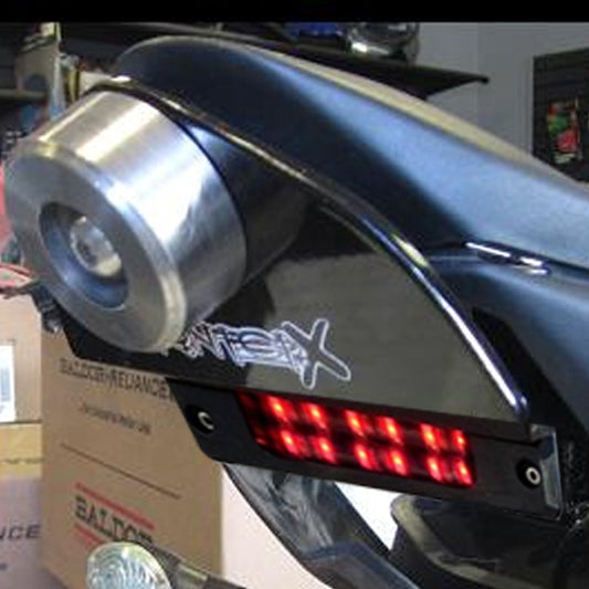 StunterX 09-18 ZX6 Titanium Scrape Bar w/Tail Light