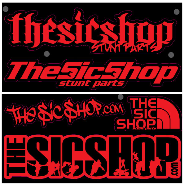 The Sic Shop Sticker Pack 9 - Red