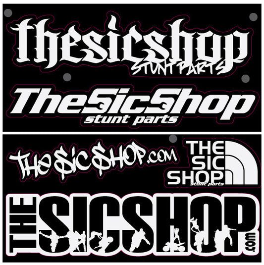 The Sic Shop Sticker Pack 9 - White