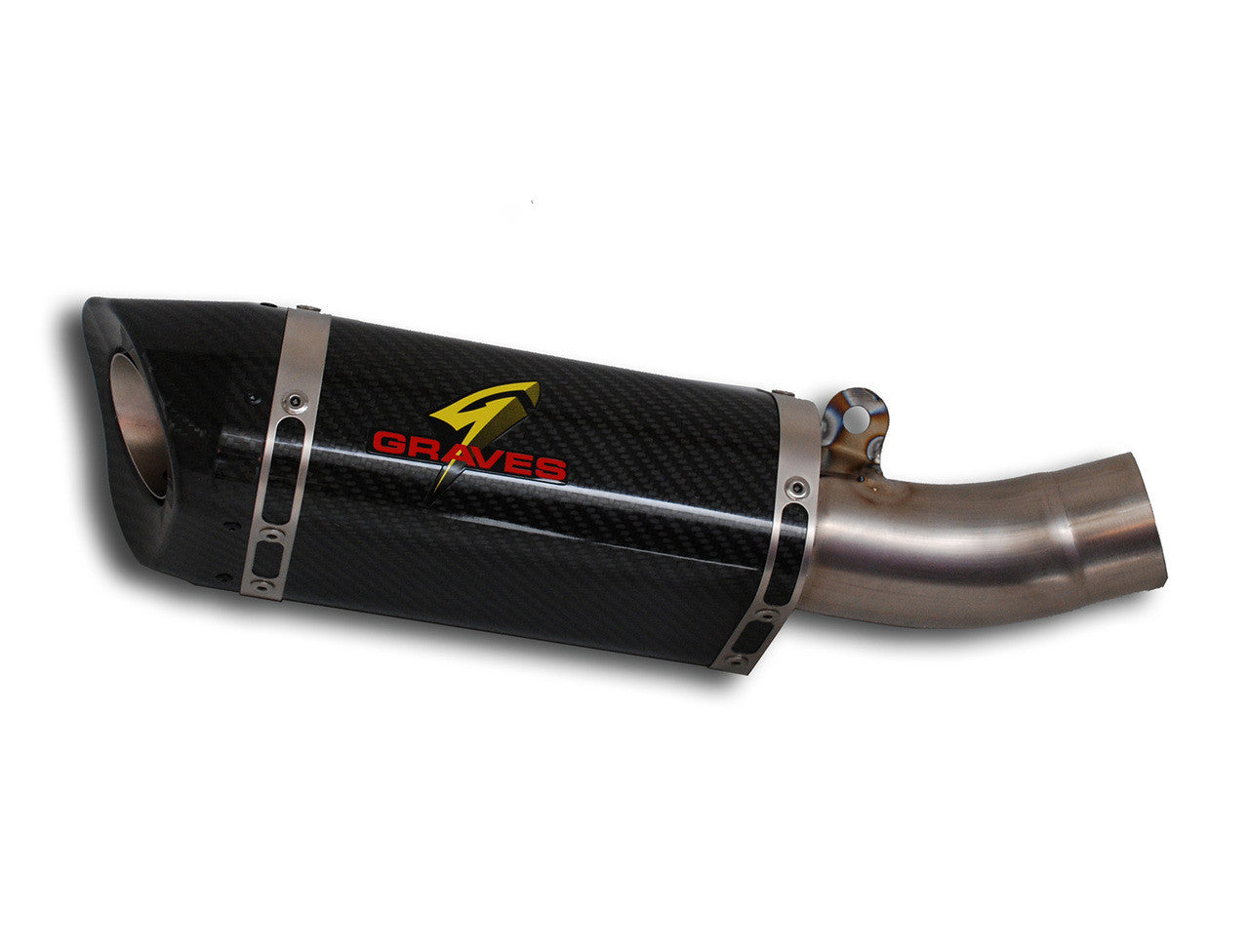 Graves 09-25 ZX-6R Cat-Eliminator Carbon Slip-on Exhaust