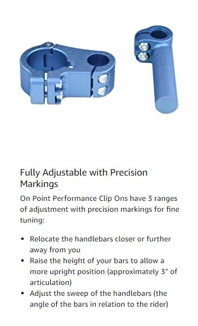 OnPoint Riser Clip-on Set with 7/8" Bar