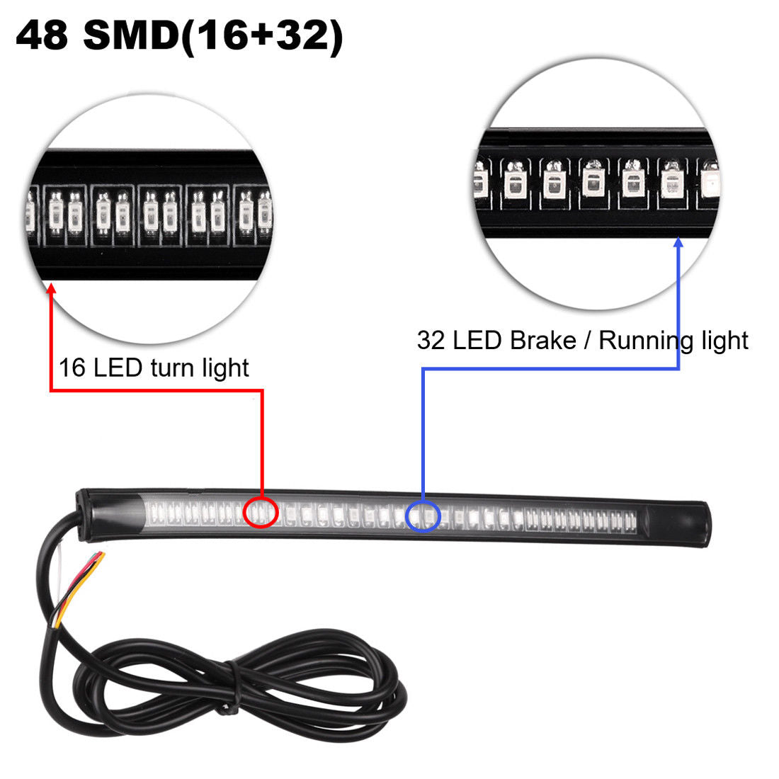 UNIVERSAL Tail/Brake/Turn LED Strip