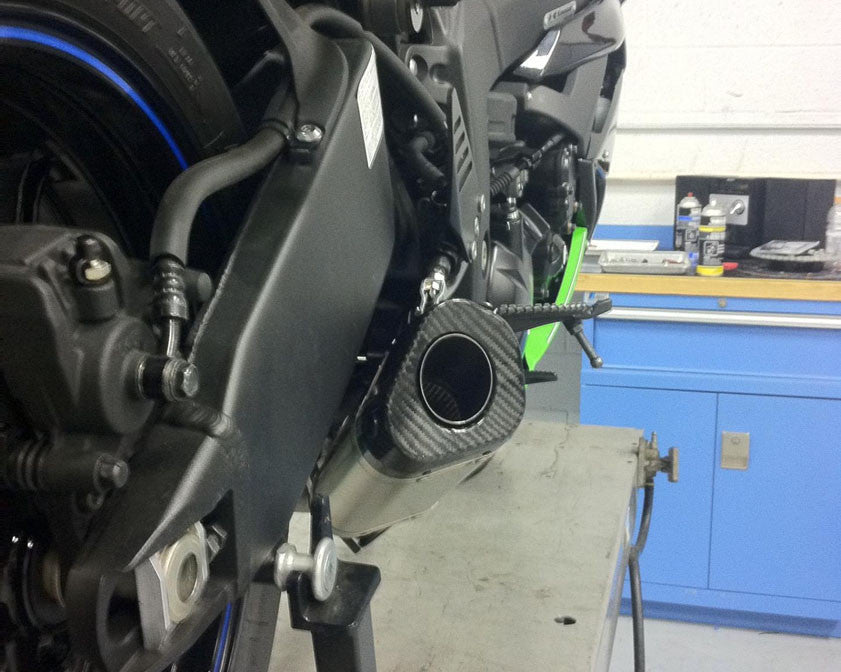 Graves 09-25 ZX-6R Cat-Eliminator Carbon Slip-on Exhaust
