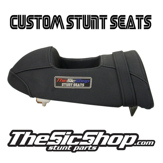 Custom Stunt Seats Rear Seat w/Foot Hole and Buildup - Suzuki Models