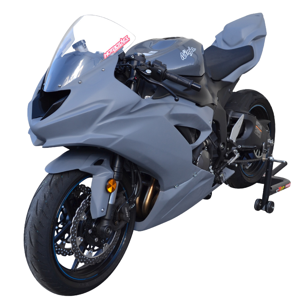 ZX6R 2019-2023 Race Bodywork - Primered Gray – The Sic Shop LLC