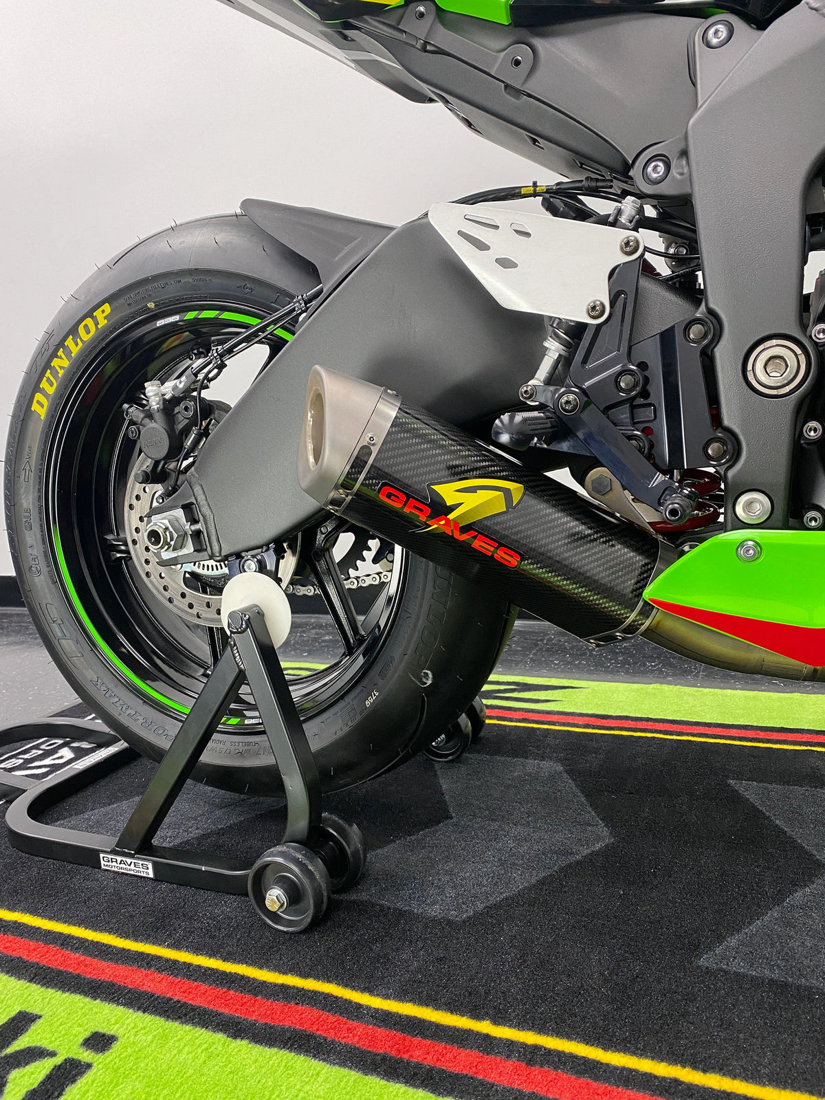 Graves 09-27 ZX-6R Cat-Eliminator Carbon Slip-on Exhaust