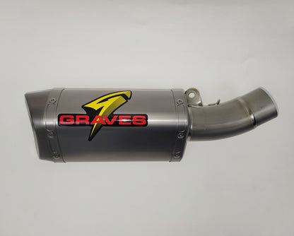 Graves 09-27 ZX-6R Cat-Eliminator Carbon Slip-on Exhaust