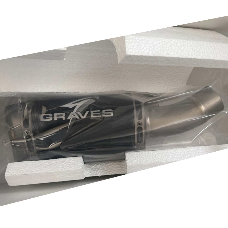 Graves 09-25 ZX-6R Cat-Eliminator Carbon Slip-on Exhaust