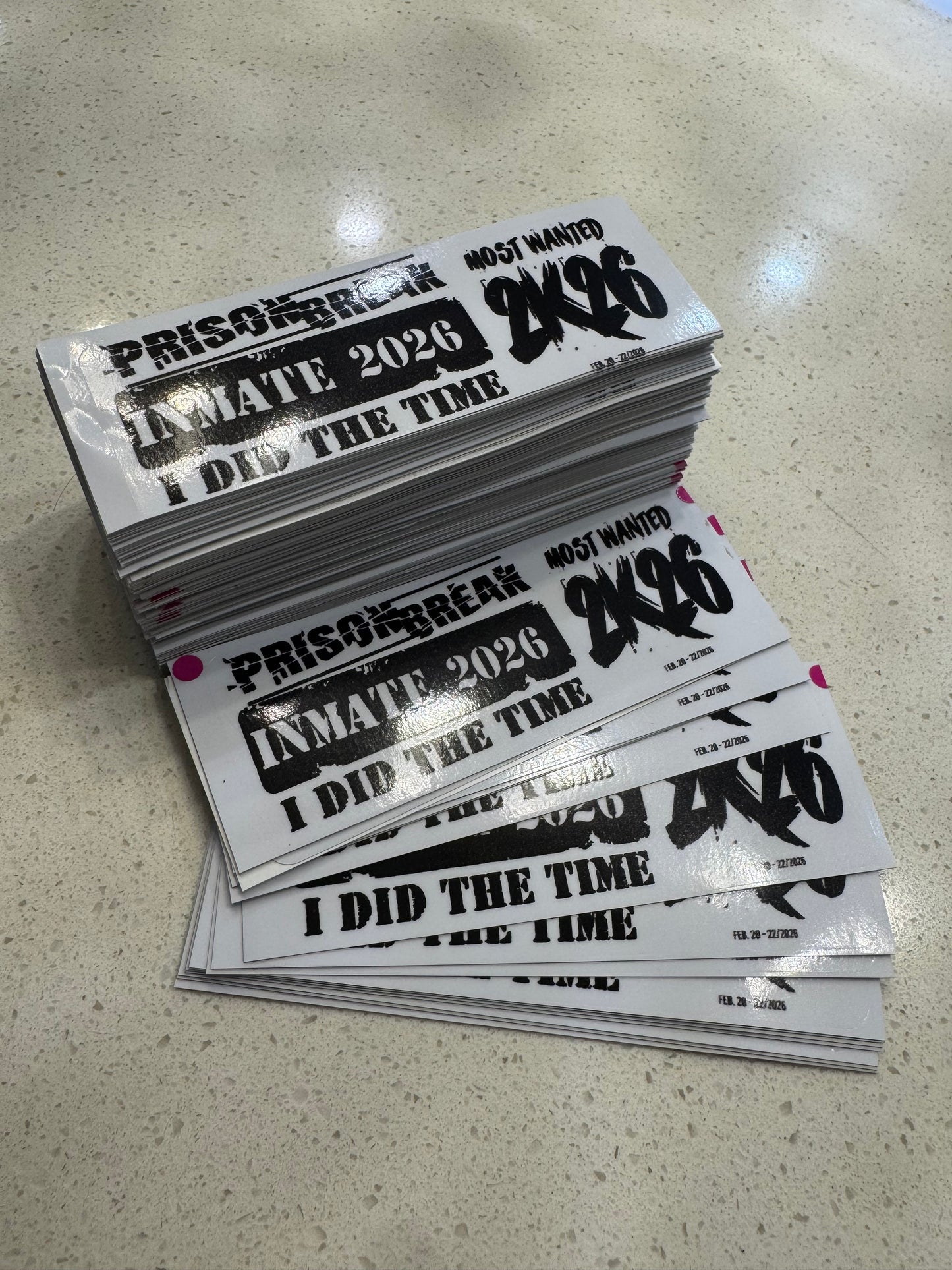 Prison Break 2026 Stickers