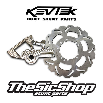 Kevtek 05-23 ZX6 Caliper Bracket - with Speed Sensor Provision