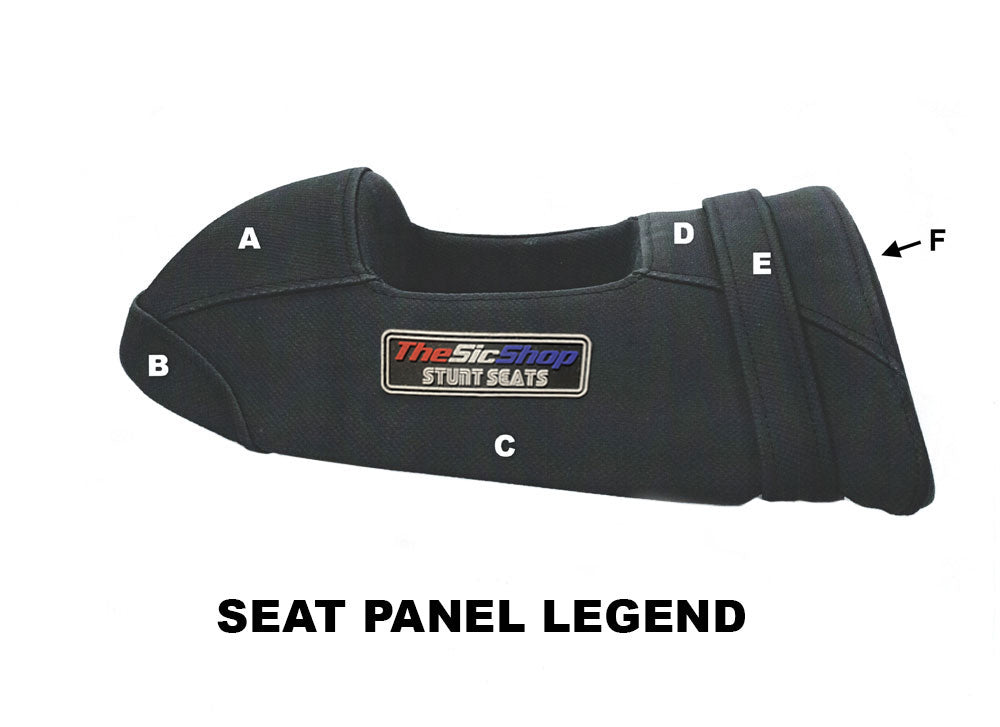 Custom Stunt Seats Rear Seat w/Foot Hole and Buildup - Suzuki Models