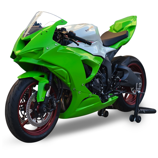 ZX6R 2024+ Race Bodywork - Color Form Green – The Sic Shop LLC