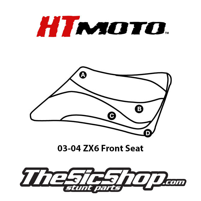03-04 ZX6 Front Seat Cover (install yourself)