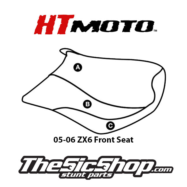 05-06 ZX6 Front Seat Cover (install yourself)