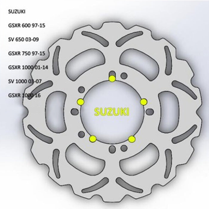 250mm Multi-Wheel Direct Bolt Wave Rotor - The Sic Shop - IN STOCK