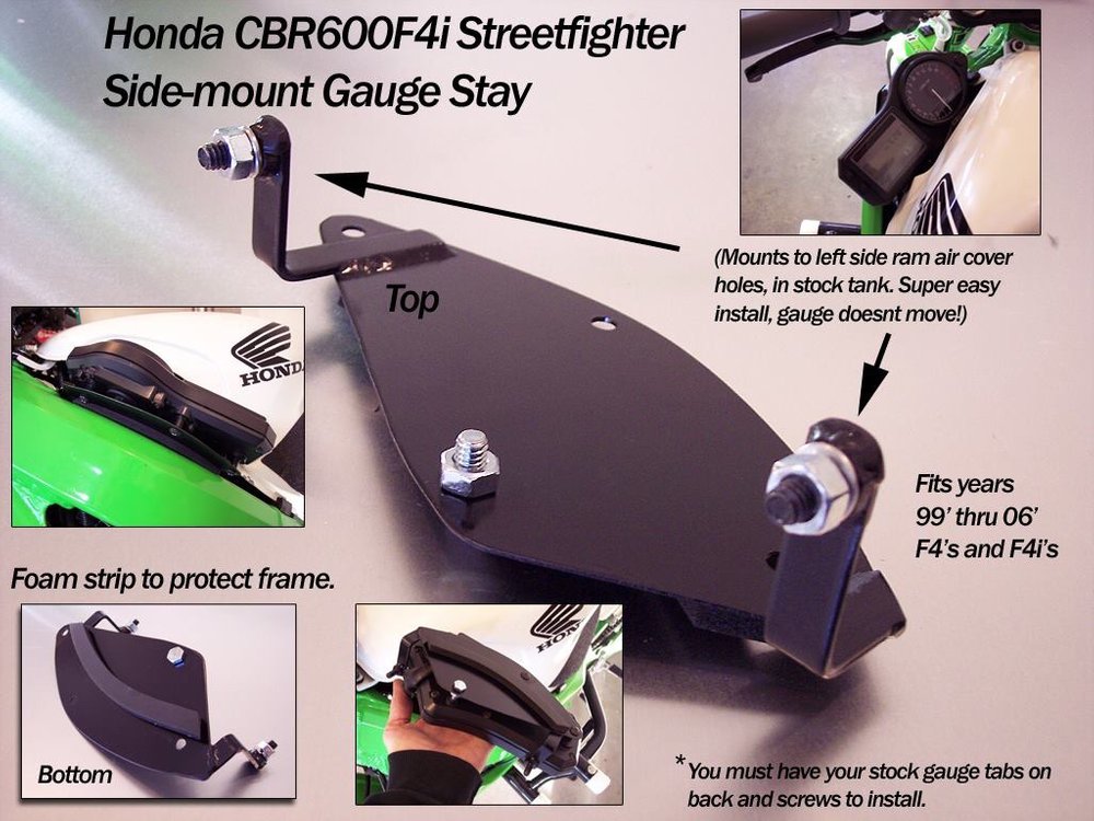 DCP 01-06 HONDA F4I GAUGE BRACKET