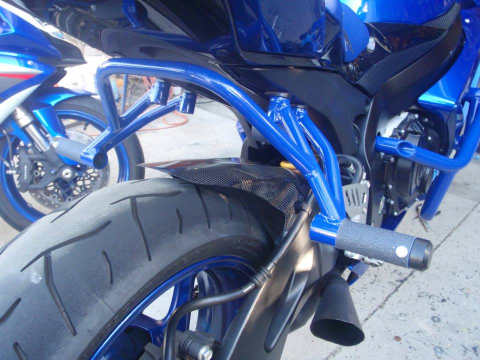 07-08 GSXR 1000 Subcage (Rear Stunt Pegs)