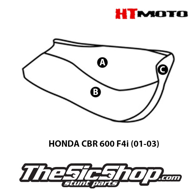 01-03 CBR600 F4i Front Seat Cover (install yourself)