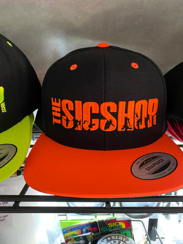 The Sic Shop Tricks Logo - Snap Back - Orange