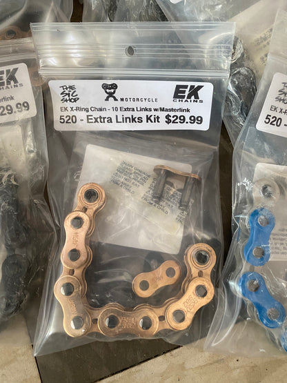 EK 520 Extra Length 10 Links Kit w/ Masterlink