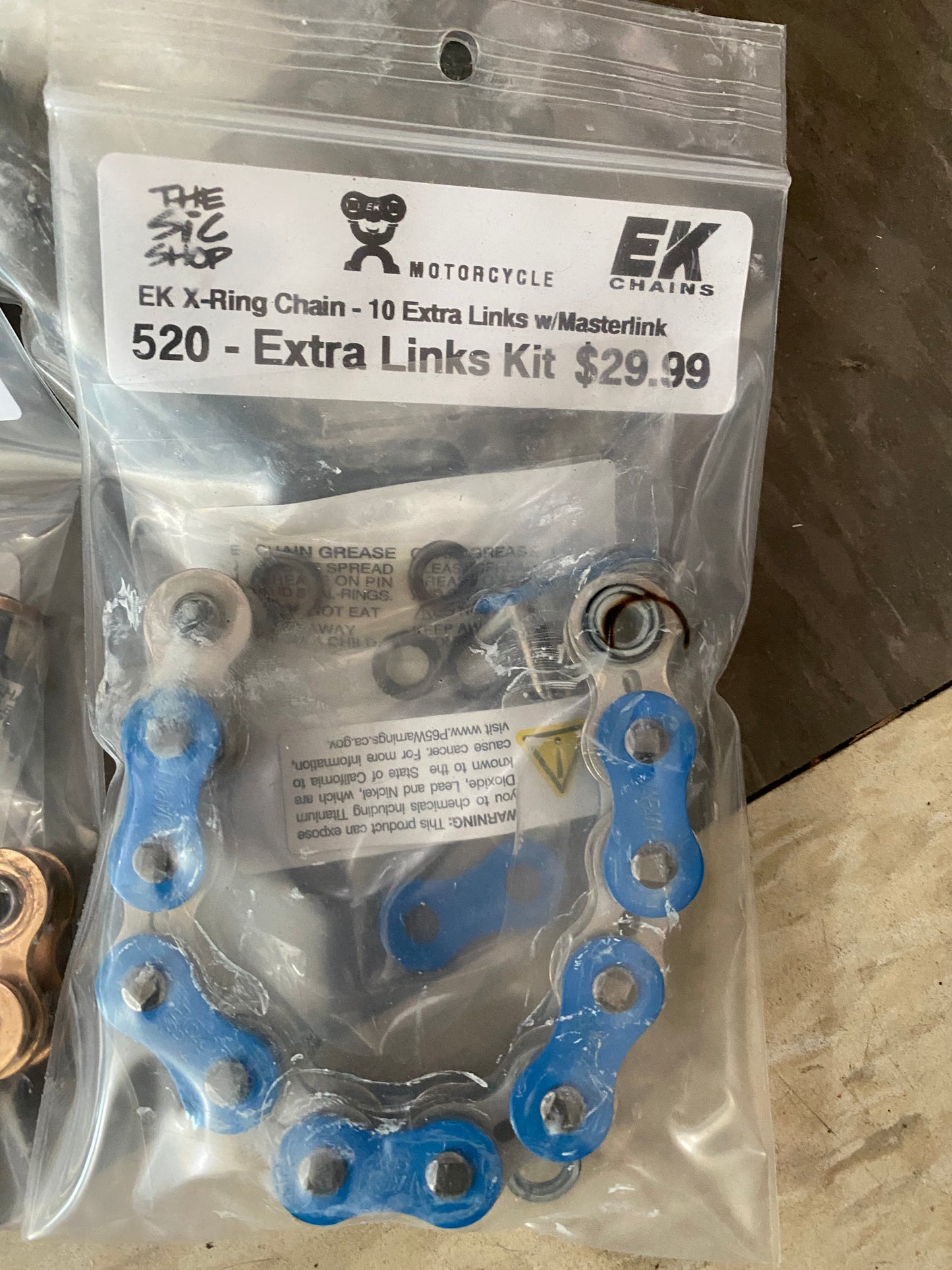 EK 520 Extra Length 10 Links Kit w/ Masterlink