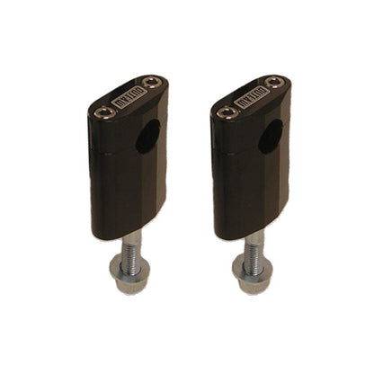 Universial Handlebar Mounts Riser Clamp 1 1/8" Black - Tall