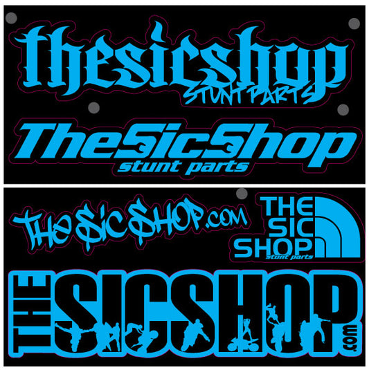 The Sic Shop Sticker Pack 9 - Light Blue