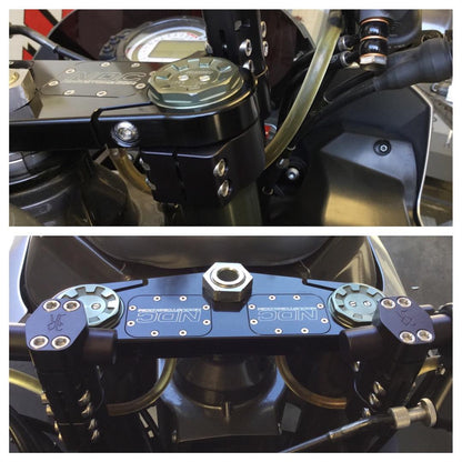 NDC Kawasaki ZX6R Triple Clamp w/Reservoirs